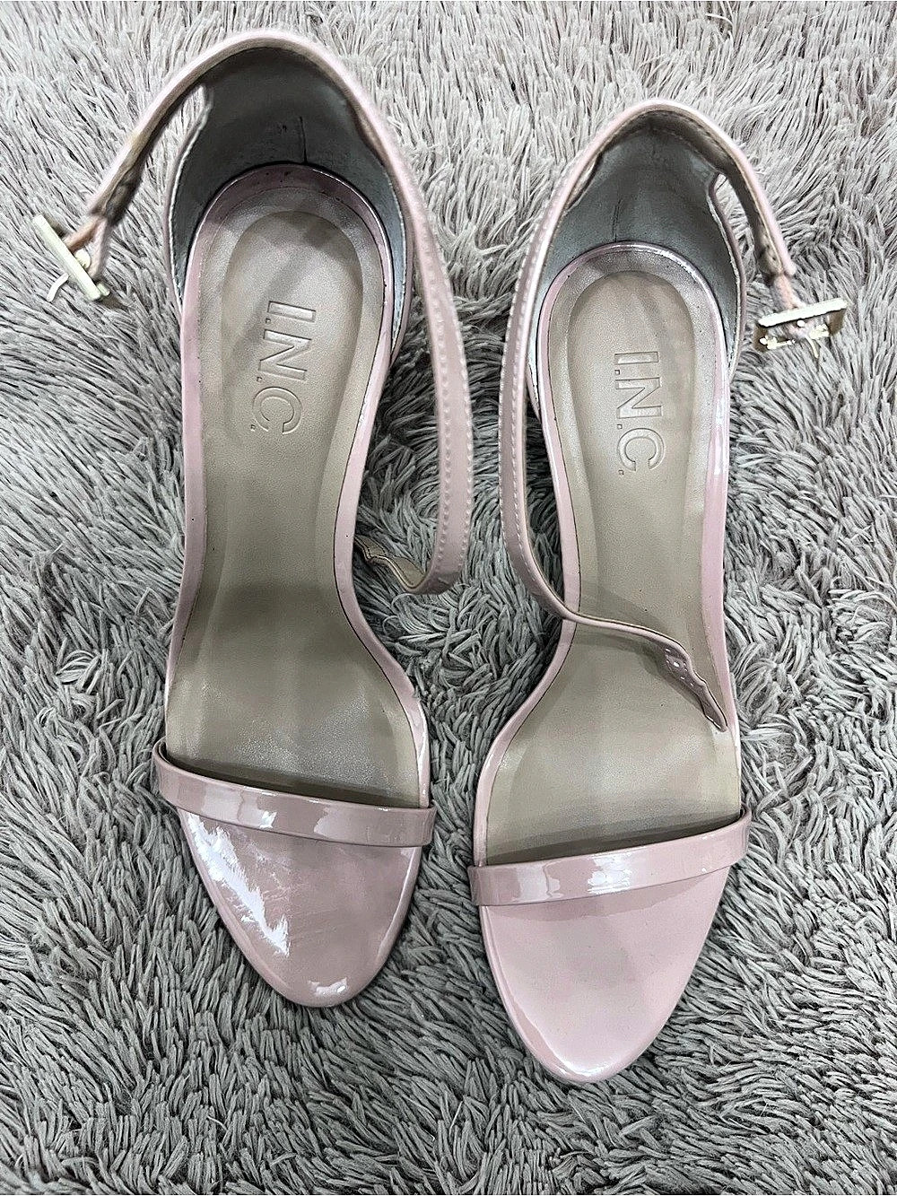 INC Pink Ankle Strap Heels US 8